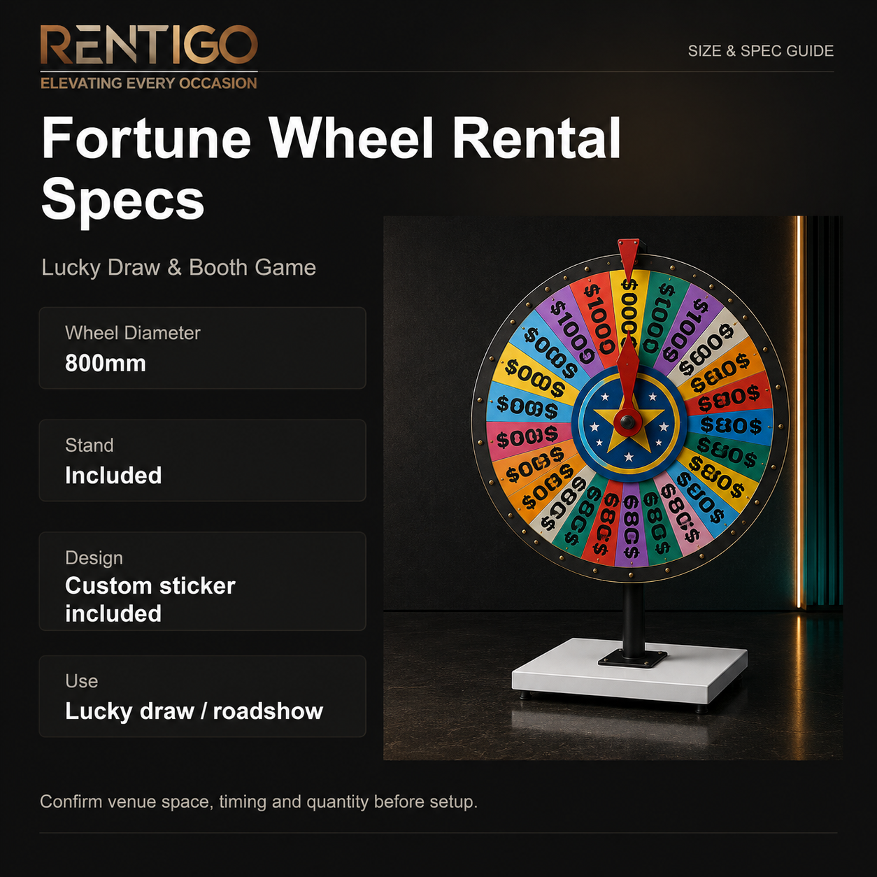 Fortune Wheel Rental Singapore