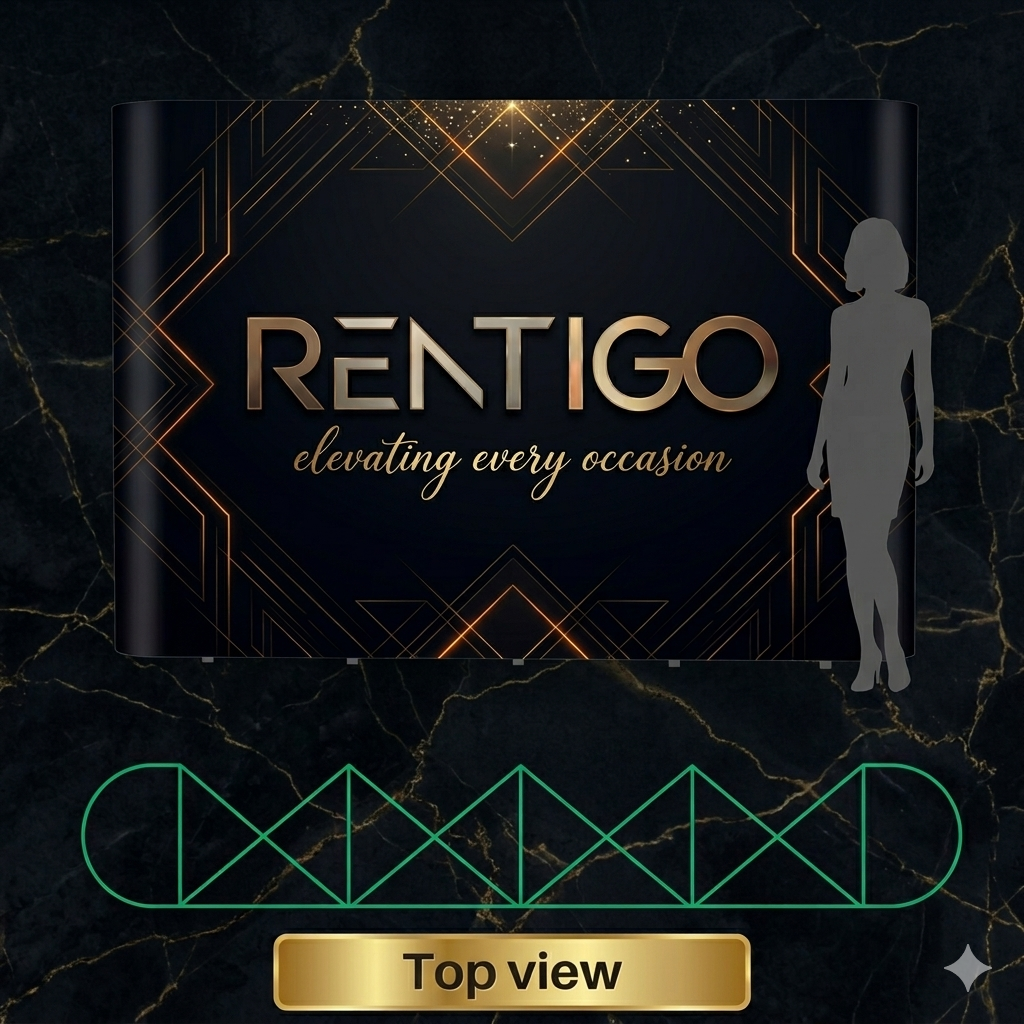 3 x 4 Straight Portable Backdrop for Rent