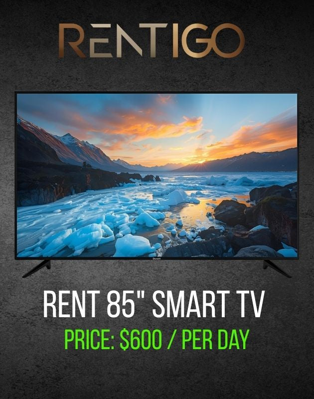 Large 85" 4K Smart TV Rental Singapore. Premium Big Screen Experience